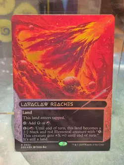 FOIL 0022 Lavaclaw Reaches Stellar Sights Edge of Eternities MTG Card Borderless - Image 1