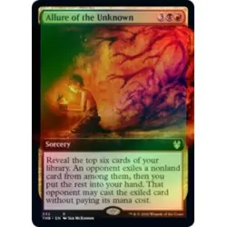 FOIL ALLURE OF THE UNKNOWN (EXTENDED ART) Theros Beyond Death THB Magic MTG CARD - Image 1