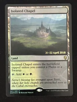 1x MTG Isolated Chapel (Foil) - Prerelease Cards (PRE) (DOM) #241 - Magic - Image 1