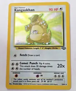 Pokemon TCG Kangaskhan Jungle 5/64 Holo Unlimited Holo Rare - Uncirculated - Image 1
