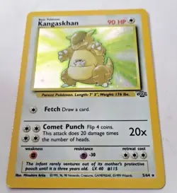 Pokemon TCG Kangaskhan Jungle 5/64 Holo Unlimited Holo Rare - Uncirculated - Image 2