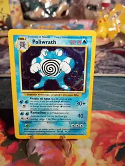 Pokemon Base Set Holo 13/102 Poliwrath - Image 1