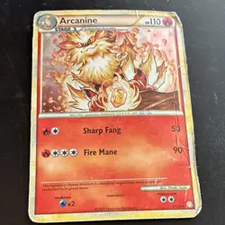 Pokemon Company Arcanine 1/123 Heartgold Soulsilver Holo Rare Stage 1 110 HP EN - Image 1