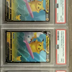 Sequential PSA 8/9/10 2021 POKEMON CELEBRATIONS #008 SURFING PIKACHU V PSA 10 - Image 4