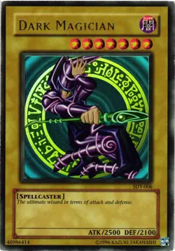 Yugioh Dark Magician SDY-006 Unlimited Edition Ultra Rare DMG - Image 1