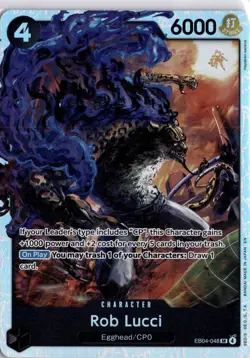Rob Lucci Op15/EB04-048 Sr One Piece Card Game English - Image 1