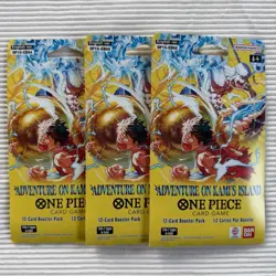 One Piece (OP15) Adventure on Kami's Island Sleeved Booster Pack LOT OF 3 - Image 1