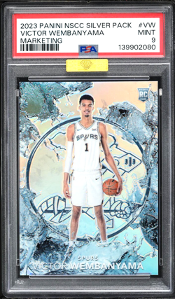 2023 Panini National Silver Pack Victor Wembanyama Rookie #VW PSA 9 MBA GOLD - Image 1