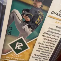 2025 Panini Prospect Bubba Chandler Gold /10 Pirates - Image 3