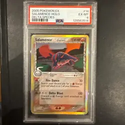 Pokemon TCG Salamence EX Delta Species Holo Rare Card 14/113 PSA 6 NM - Image 1