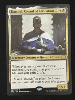 1x MTG Kambal, Consul of Allocation - Double Masters 2022 (2X2) #237 - Magic - Image 1