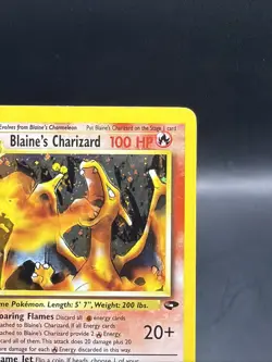 Blaine's Charizard 2/132 Gym Challenge Holo LP/MP - Image 3