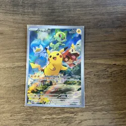 Pokemon Pikachu TCG SVP027 Black Star Promo Holo Card Full Art Factory Sealed - Image 5