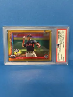 2025 Topps Chrome Pro Debut Franklin Arias PSA 10 GOLD /50 Red Sox #PDC-138 - Image 1