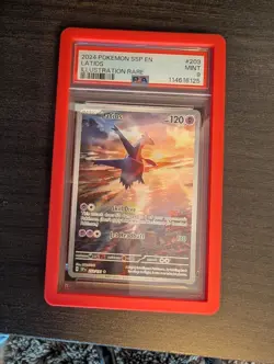 Pokemon TCG Latios Card 203/191 Surging Sparks Illustration Rare PSA 9 Mint - Image 1