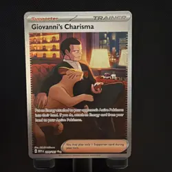 Pokemon TCG - S&V 151 - 204/165 Giovanni's Charisma - SIR - Image 1