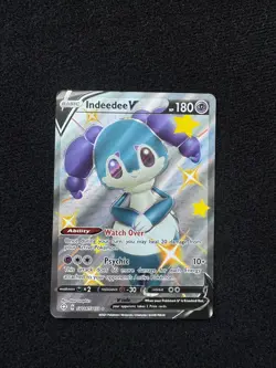 Pokemon TCG Indeedee v Shining Fates Full Art SV114/SV122 - Image 1