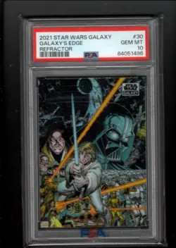 2021 Topps Star Wars Galaxy Chrome Galaxy's Edge Refractor Psa 10 - Image 1
