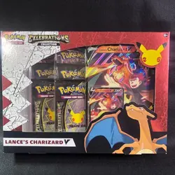 Pokemon TCG Celebrations Lance's Charizard V Collection Box (NEW & SEALED) - Image 1
