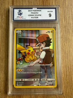 Pokemon TCG - Pikachu 241/236 Cosmic Eclipse Secret Rare MGC 9 Mint - Image 1