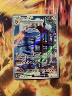 Pokemon Steelix 208/182 Sv04: Paradox Rift Holo TCG NM - Image 1