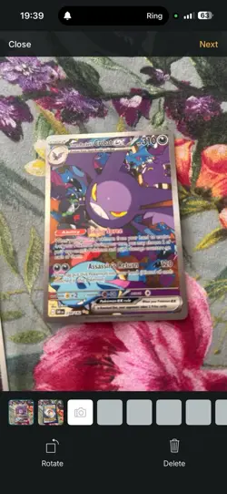 Pokemon TCG: Team Rocket's Crobat Ex 234/182 Destined Rivals SiR - Image 1