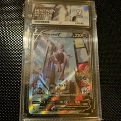 TCG Pokemon - 2022 POKEMON GO MEWTWO V SPECIAL ART - 072/079 Ace Graded 9 Mint - Image 1
