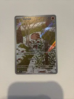 Swinub 165/159 Illustration Rare Journey Together English Pokemon TCG Card - Image 1