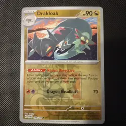 Pokemon TCG | Drakloak 129/167 Reverse Holo Play! League Promo Stamped Card - Image 1