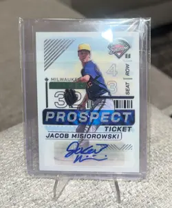 2024 Panini Prospect Edition - Jacob Misiorowski #156 Holo Signatures BREWERS - Image 1
