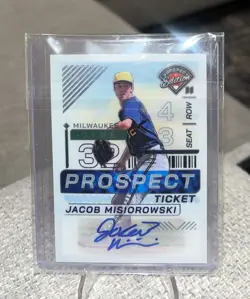 2024 Panini Prospect Edition - Jacob Misiorowski #156 Holo Signatures BREWERS - Image 2