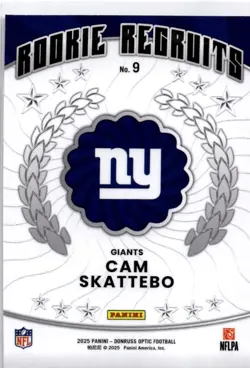 2025 Cam Skattebo Donruss Optic - Rookie Recruits 9 NM - Image 2