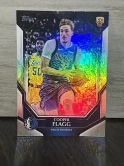 Cooper Flagg 2026 Topps Collector Kit Exclusive #NBA-6 Foil Holo Mavs RC Rookie - Image 1