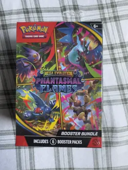 Pokemon TCG Mega Evolution Phantasmal Flames Booster Bundle Sealed New - Image 1