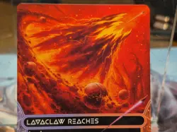 0022 Lavaclaw Reaches Land Stellar Sights Edge of Eternities MTG Card Borderless - Image 2
