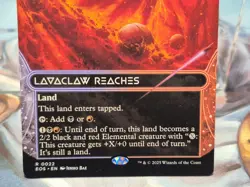 0022 Lavaclaw Reaches Land Stellar Sights Edge of Eternities MTG Card Borderless - Image 3