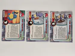 Pokemon Topps Blastoise, Wartortle, Squirtle Evolution Cards 7 8 9 Non Foil TV - Image 2