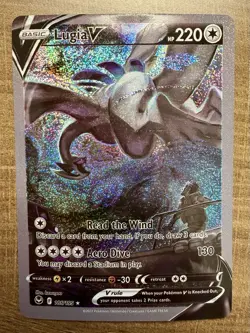 Lugia V (Alternate Full Art) 186/195 Silver Tempest Rare Custom DIY Fan Art Card - Image 1