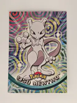 Mewtwo #150 Topps TV Animation Edition Blue Logo LP Pokemon Card - Image 1