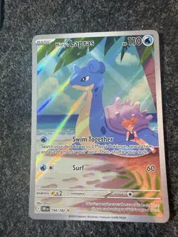 Pokemon Misty's Lapras Illustration Rare Holo 194/182 Sv10 Destined Rivals Card - Image 1