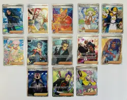 Pokemon TGC Cards Full Art Trainer Lot of 13 Near Mint - Image 1