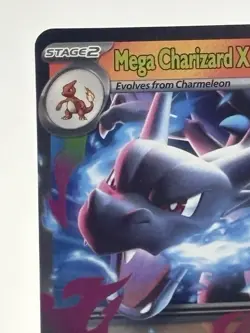 Mega Charizard X EX 013/094 Phantasmal Flames Pokemon Card Holo NM - Image 2