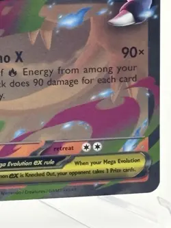 Mega Charizard X EX 013/094 Phantasmal Flames Pokemon Card Holo NM - Image 5