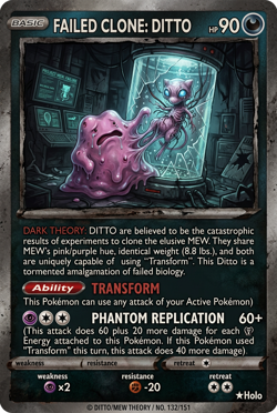 Pokemon Ditto Horror Custom Card - Image 1