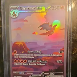Pokemon Charizard ex 330 HP Holo Card Brave Wing Explosive Vortex EX Fire - Image 3