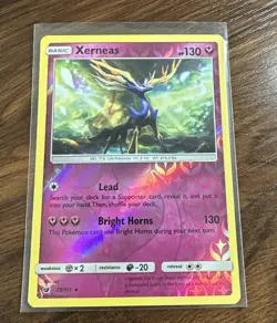 Pokemon Xerneas TCG 73/111 Sm-Crimson Invasion Reverse Holo Card - Image 1