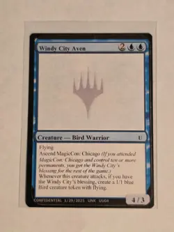 Windy City Aven - Playtest Card MagicCon Chicago '25 Unknown Event - Image 1