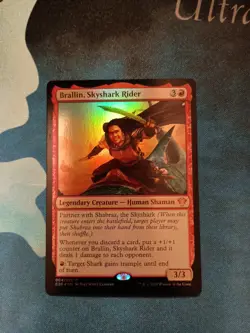 Brallin, Skyshark Rider - C20 Mythic Rare Foil - MTG NM - Image 1