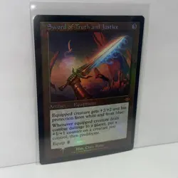 NM FOIL Retro Frame Sword of Truth and Justice #32/40 Modern Horizons Timeshifts - Image 2