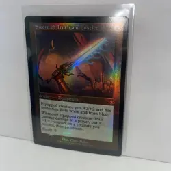 NM FOIL Retro Frame Sword of Truth and Justice #32/40 Modern Horizons Timeshifts - Image 3